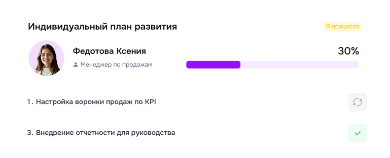 Индивидуальный план развития