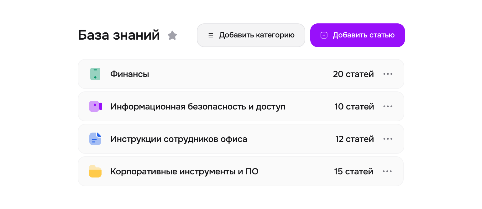 Обучение и база знаний